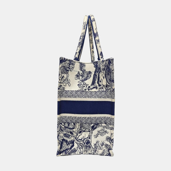 Book Tote Medium Canvas Blue