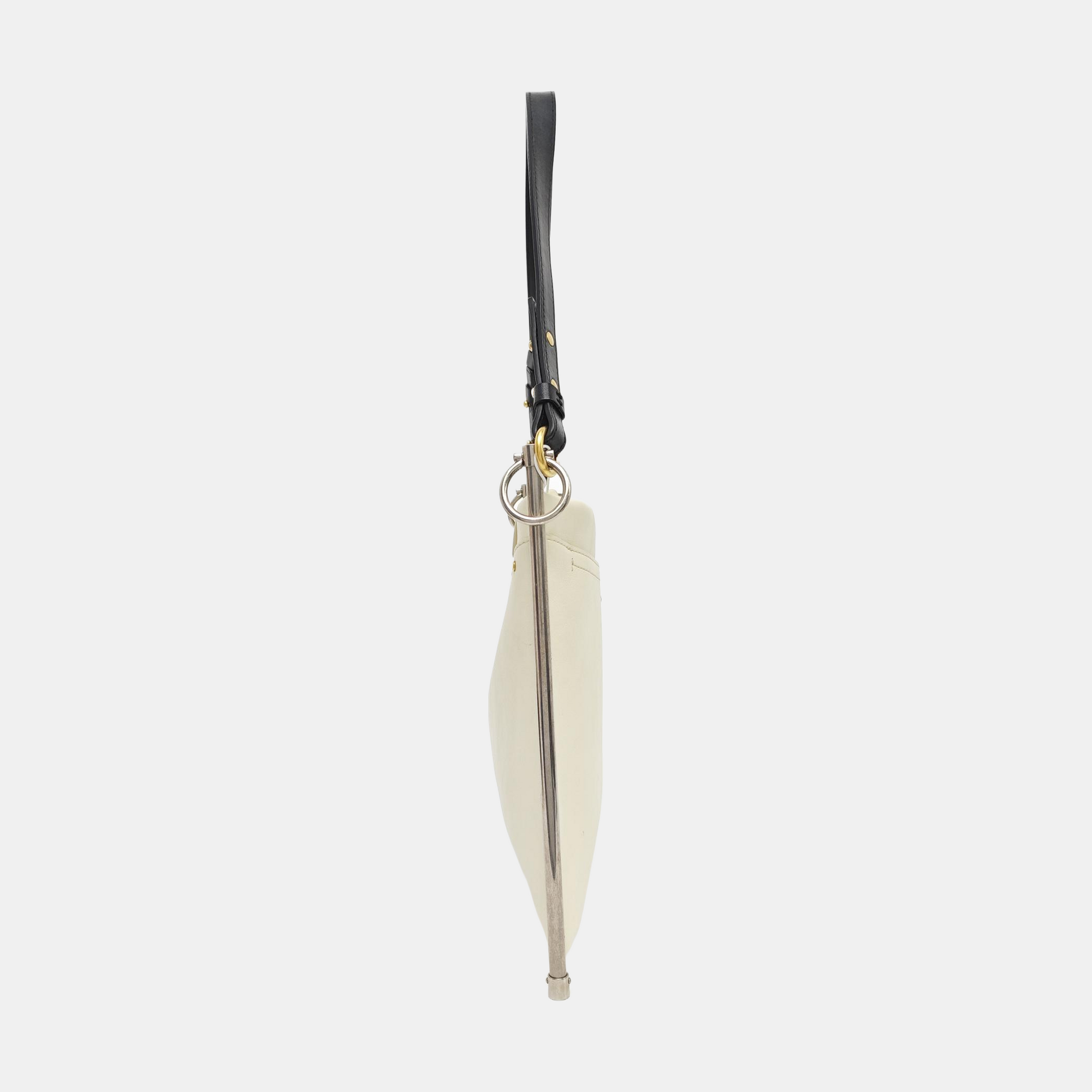 Roy Medium Calfskin White