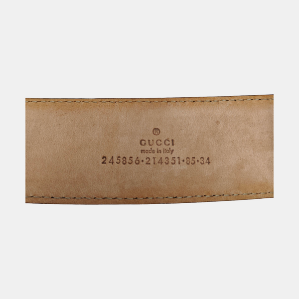 Leather Belt Gold