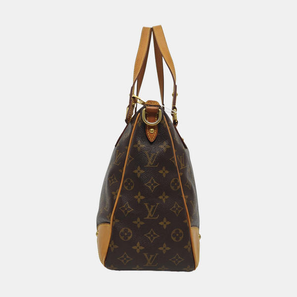 ESTRELA MM Monogram Coated Canvas Brown