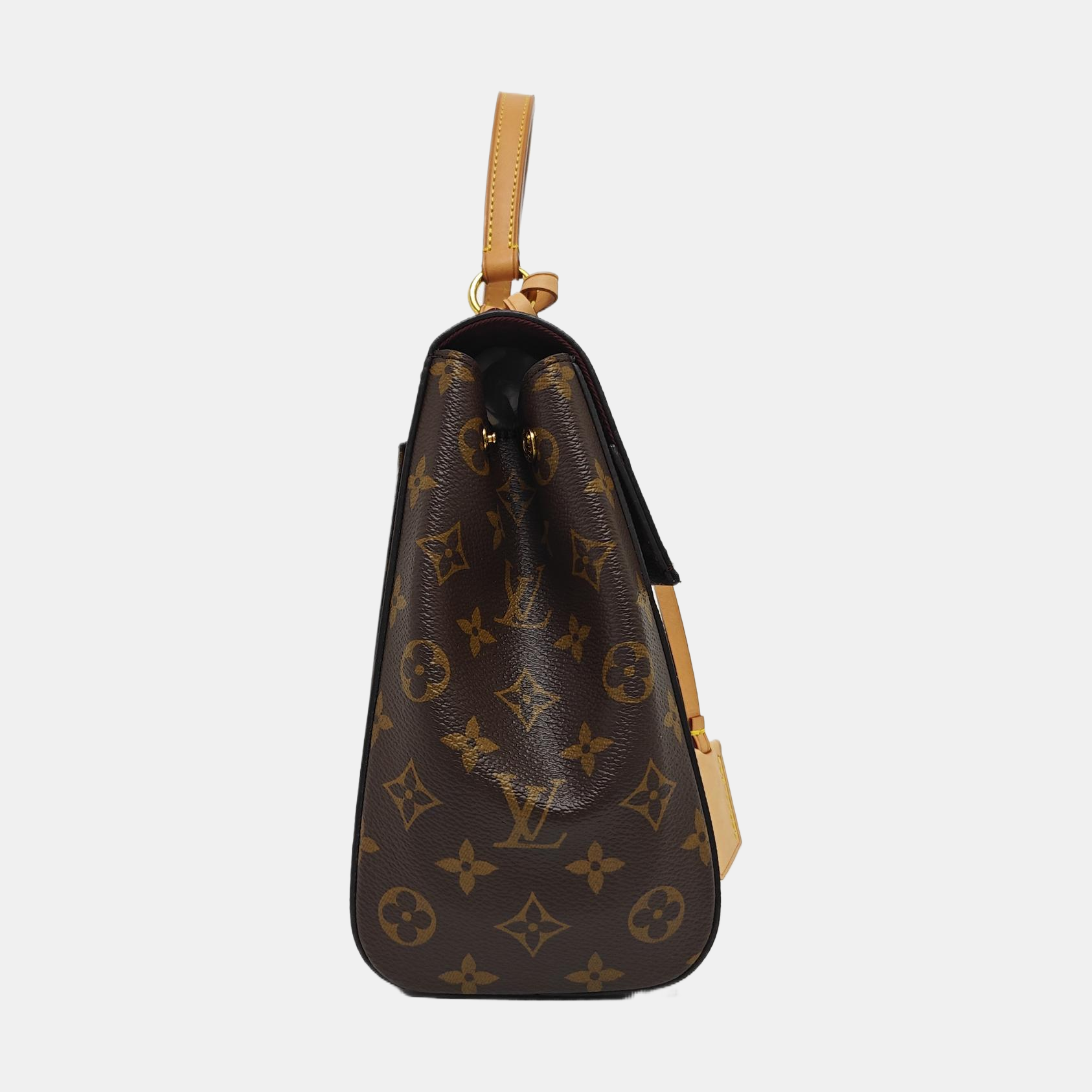 CLUNY MM Monogram Coated Canvas Brown