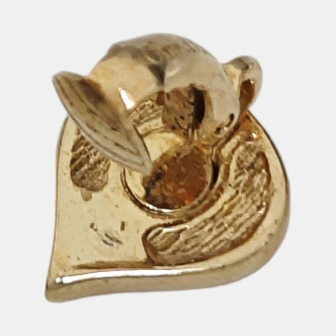 Dior Oblique Metal Gold Clip On Earrings