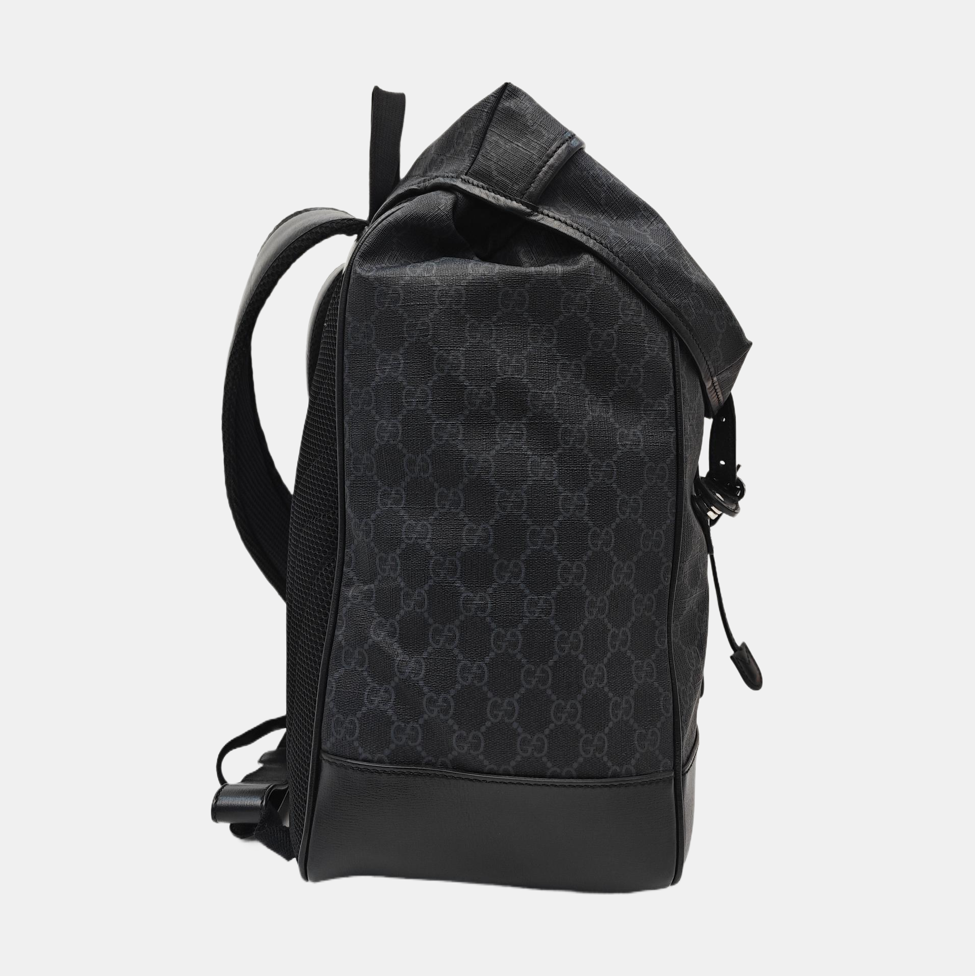 Retro Medium Monogram Coated Canvas Black