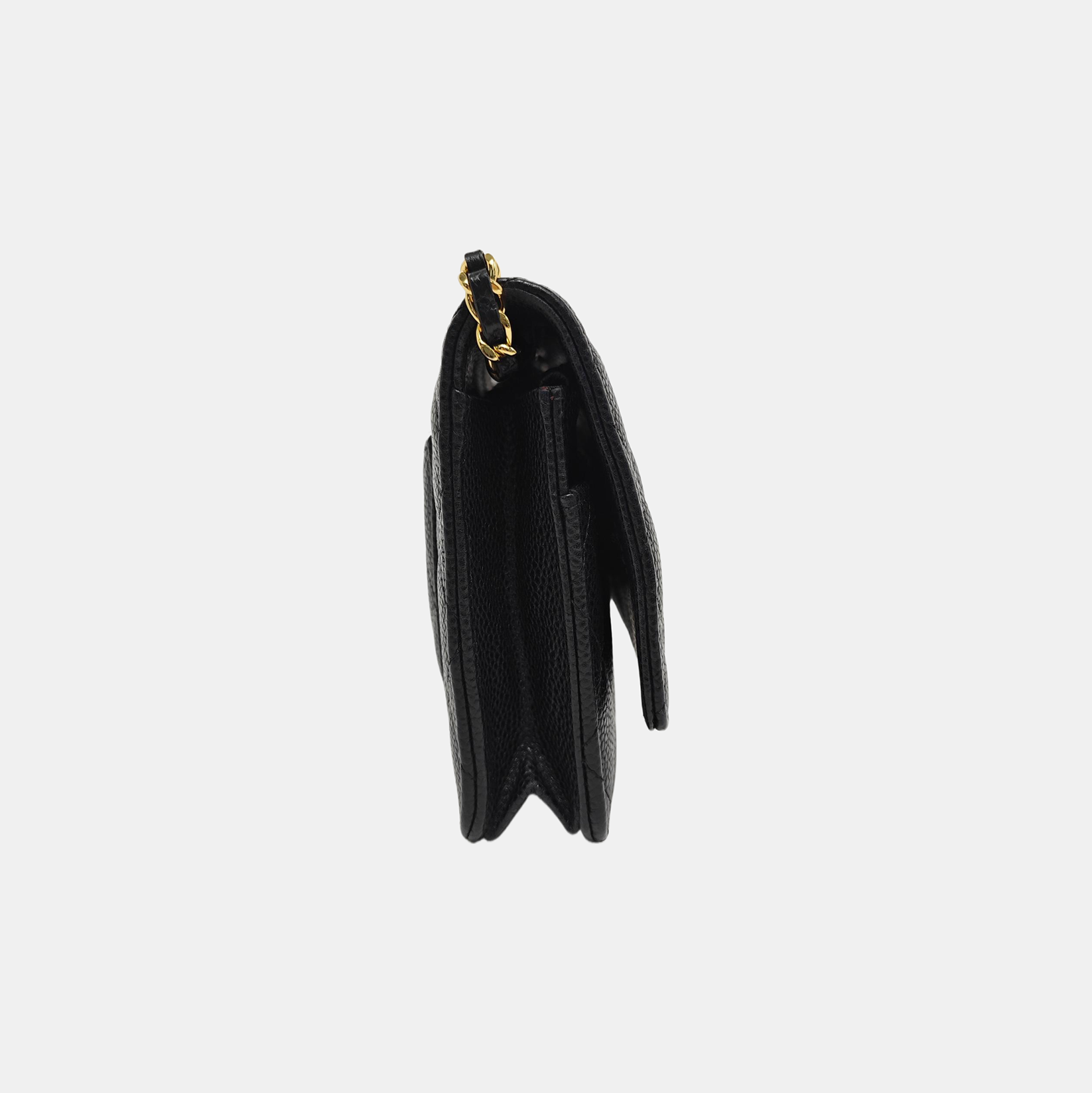 WOC Quilted Grained Calfskin Black