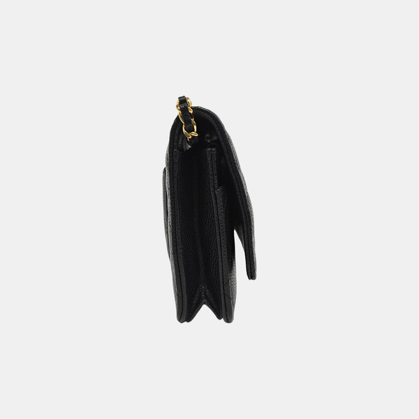 WOC Quilted Grained Calfskin Black