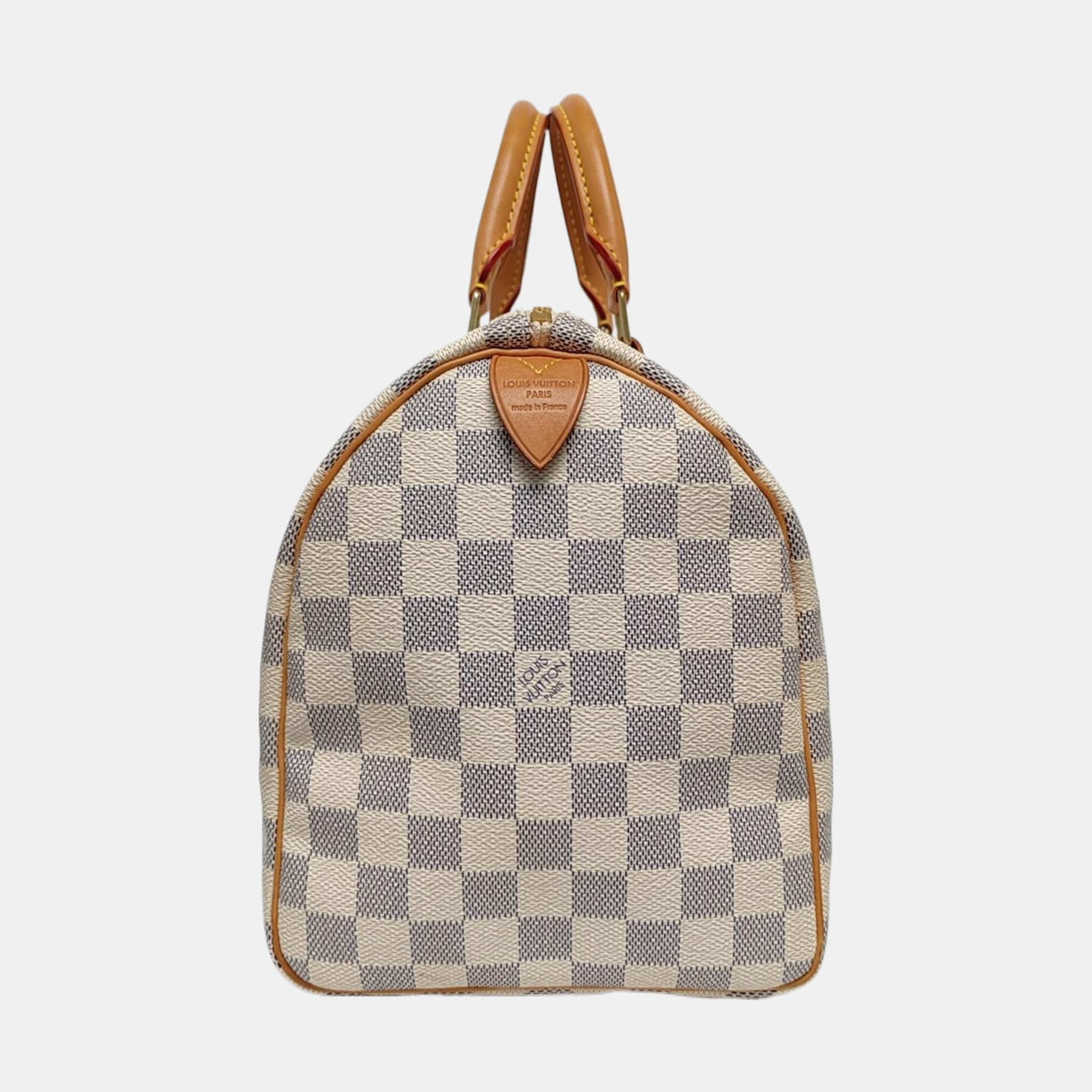 SPEEDY 30 Damier Azur Coated Canvas White