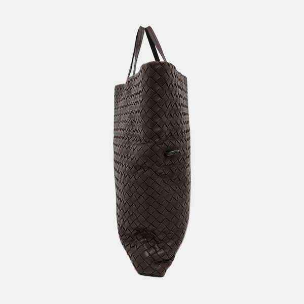 Calfskin Shoulder Bag Brown