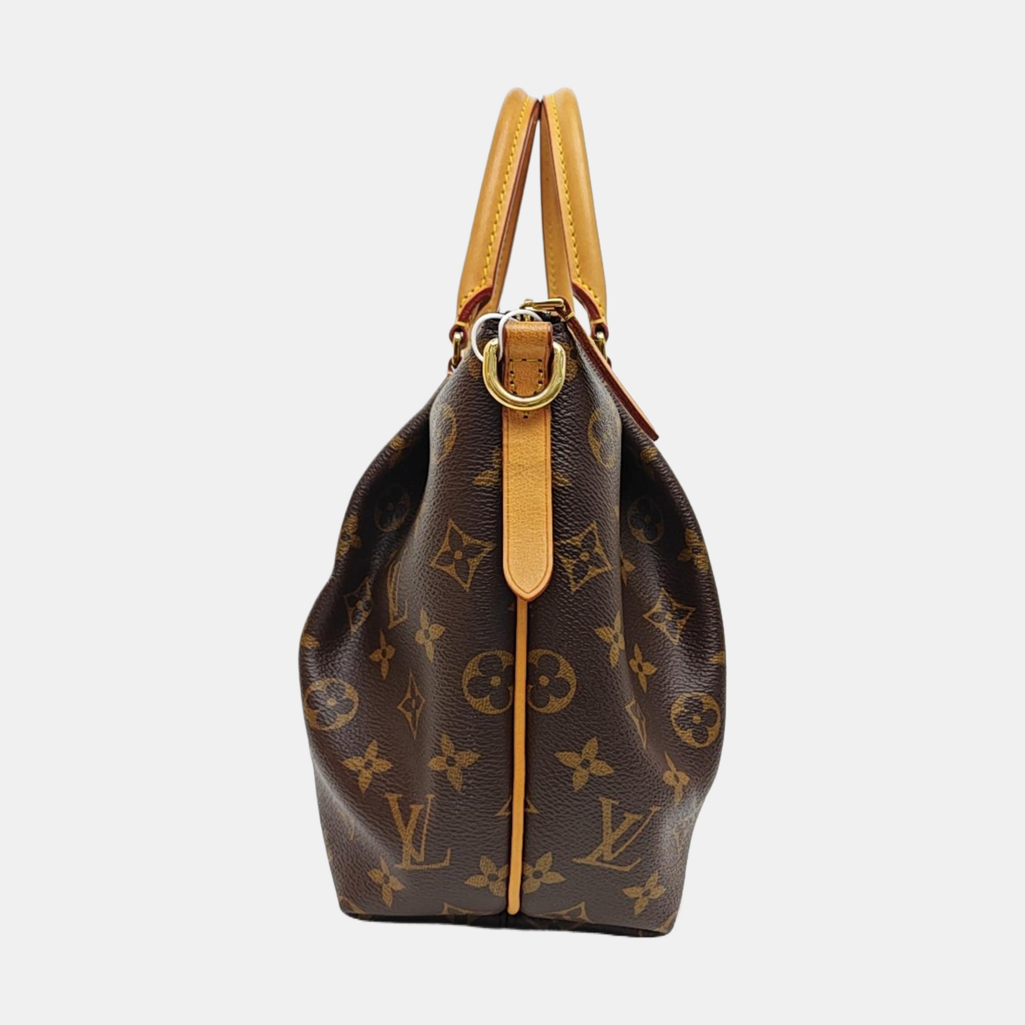 TURENNE Monogram Coated Canvas Brown