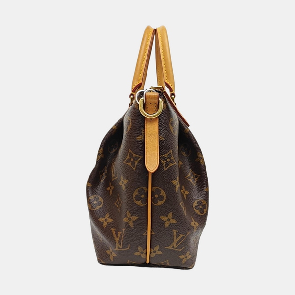 TURENNE Monogram Coated Canvas Brown