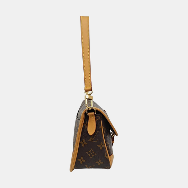 DIANE Monogram Coated Canvas Brown