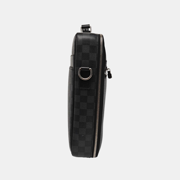 STEEVE Damier Graphite Coated Canvas Gray