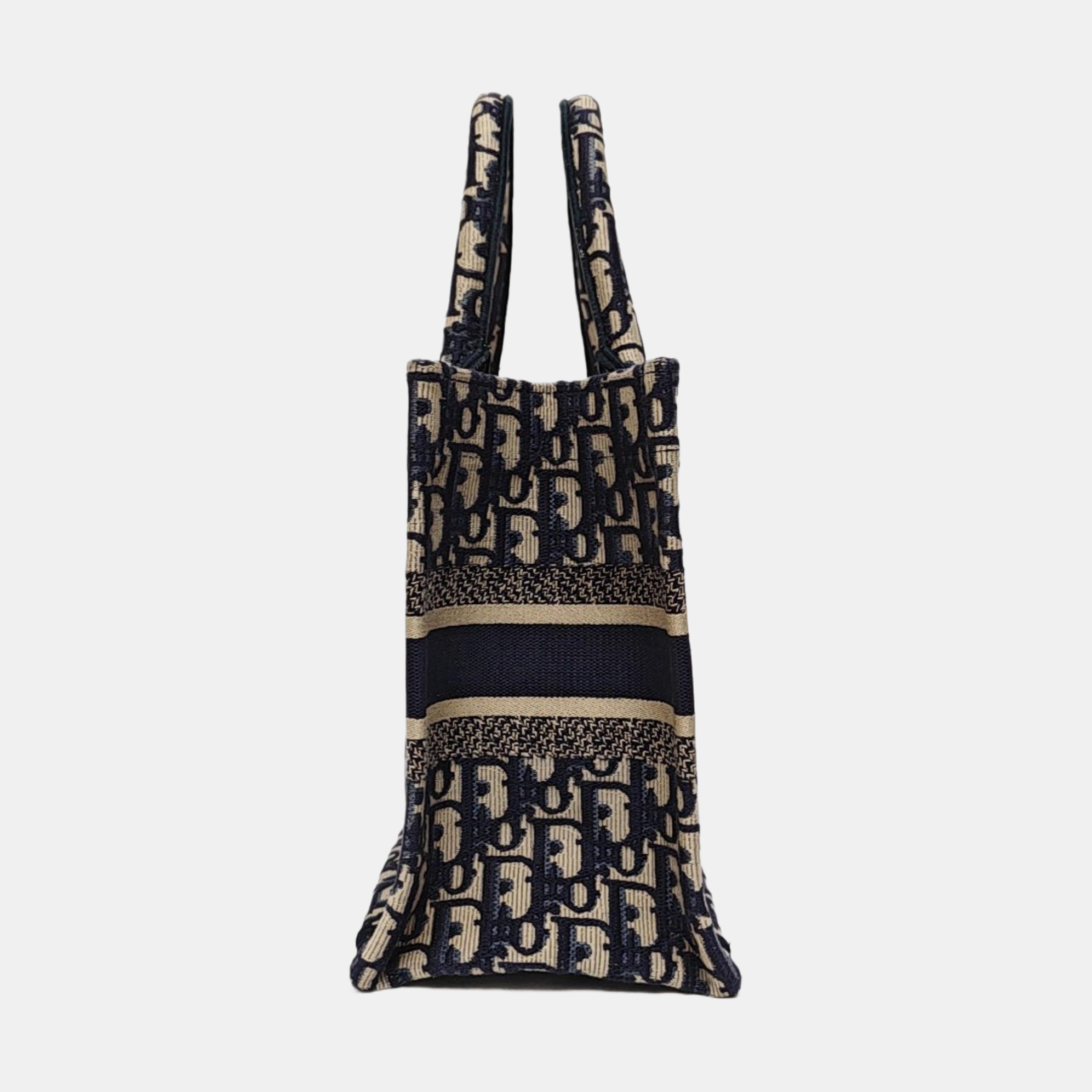 Book Tote Small Oblique Canvas Blue
