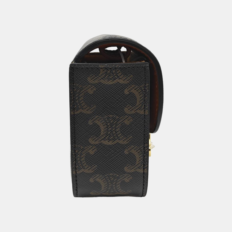 Authenticated pre-owned  TRIOMPHE Mini Coated Canvas Black - Shoulder Bag at Looply