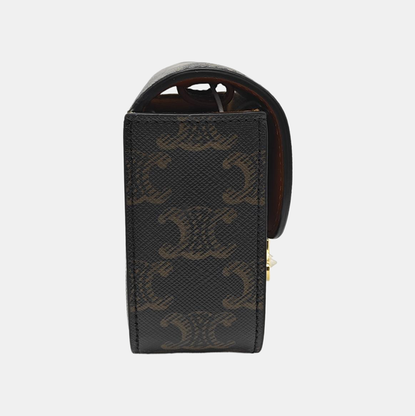 Authenticated pre-owned  TRIOMPHE Mini Coated Canvas Black - Shoulder Bag at Looply