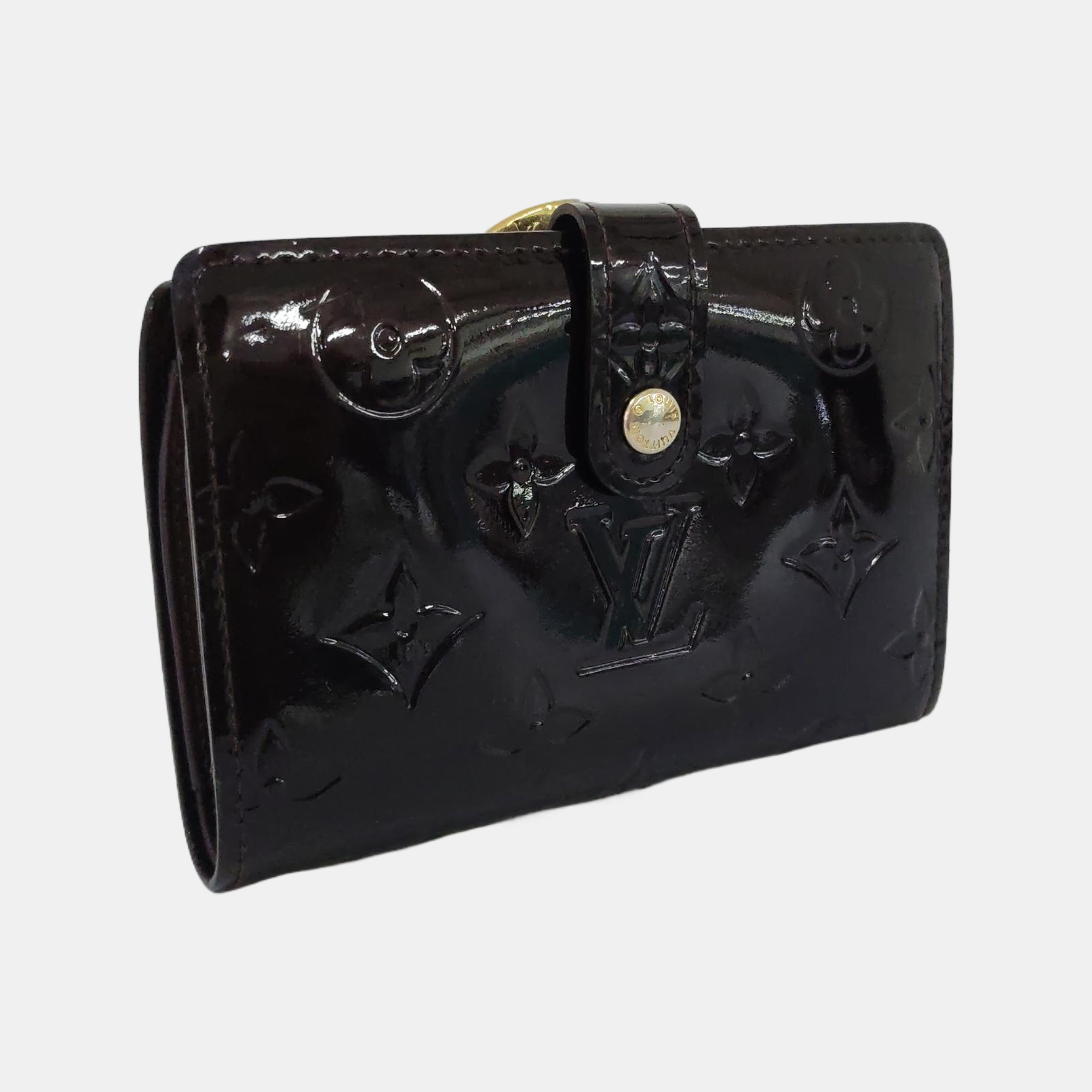 VIENNOIS Monogram Patent Leather Red Wallet