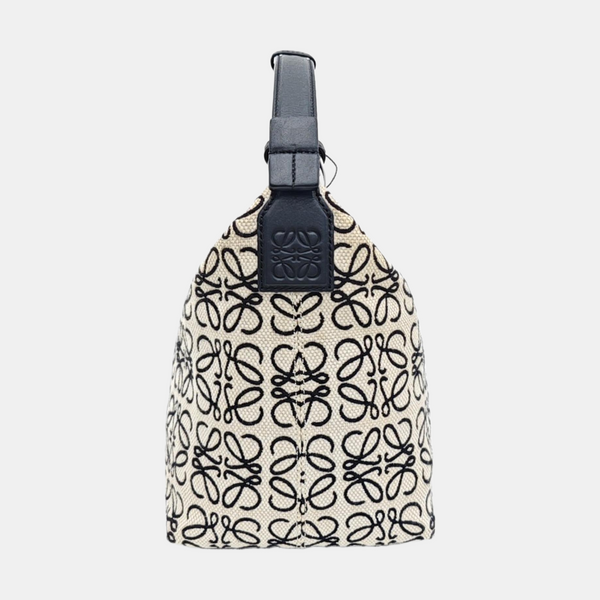 Monogram Fabric Top Handle Bag Beige