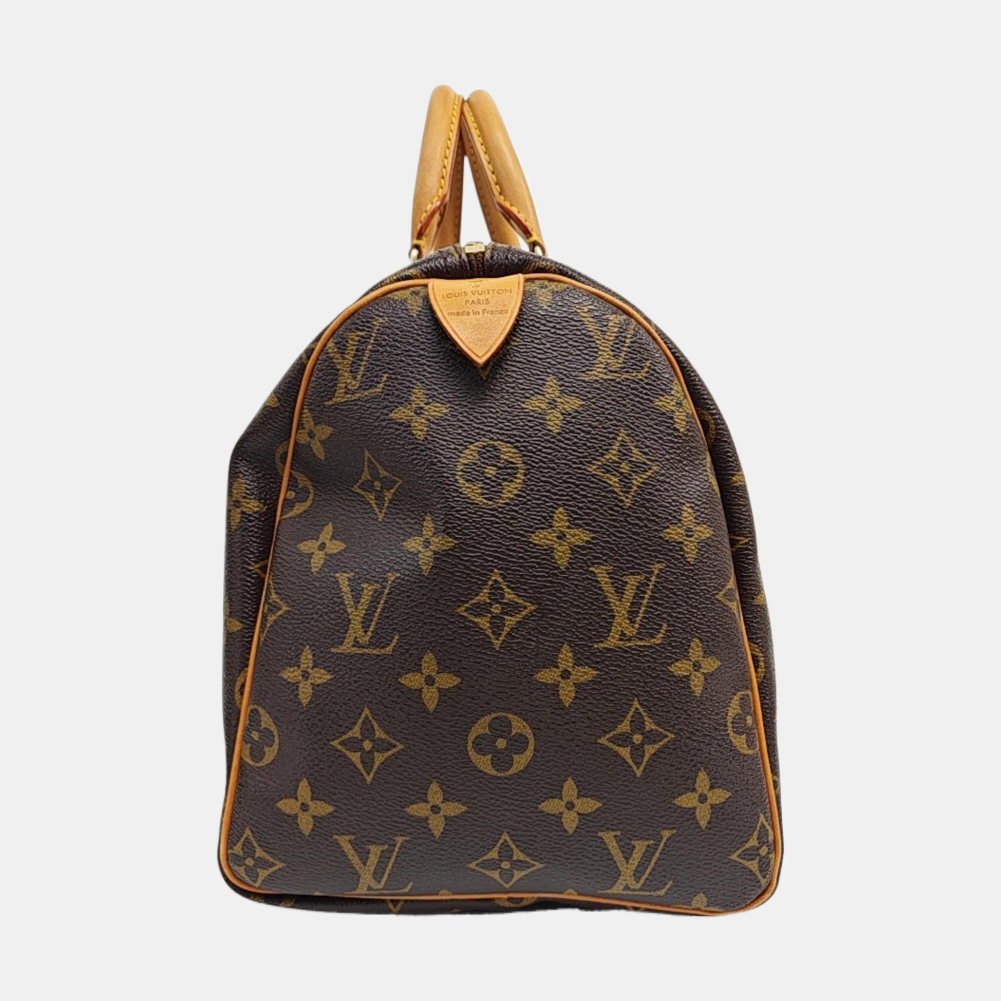SPEEDY 30 Monogram Coated Canvas Brown