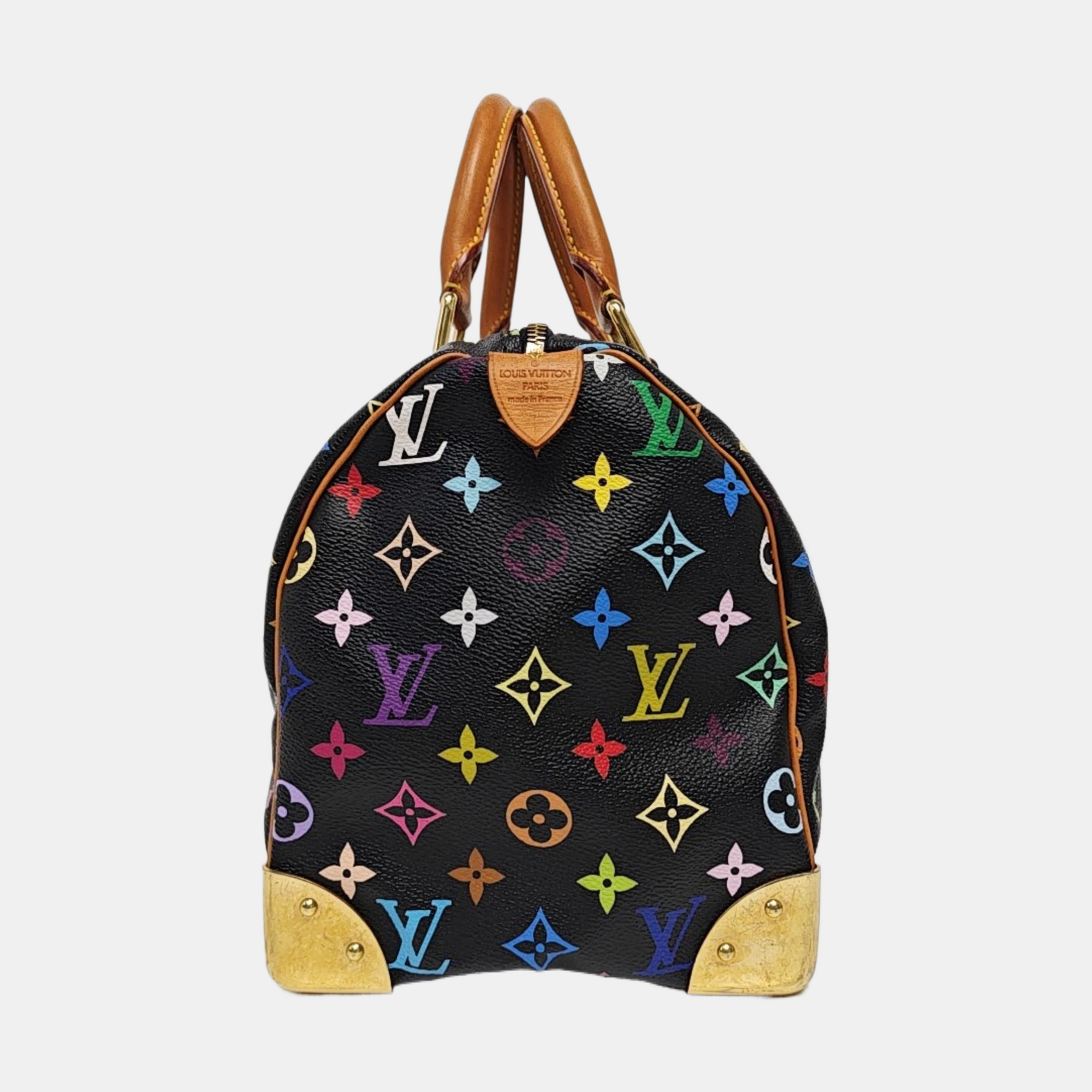 LV × TM SPEEDY 30 Monogram Coated Canvas Black