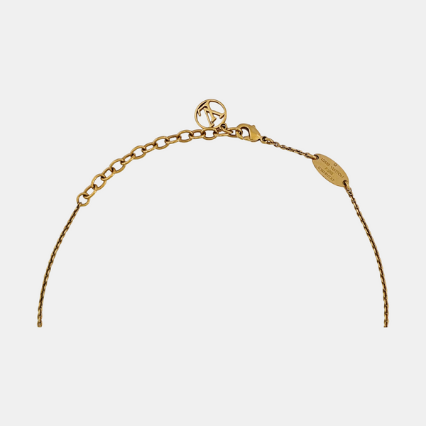 LV & ME Brass Gold Necklace