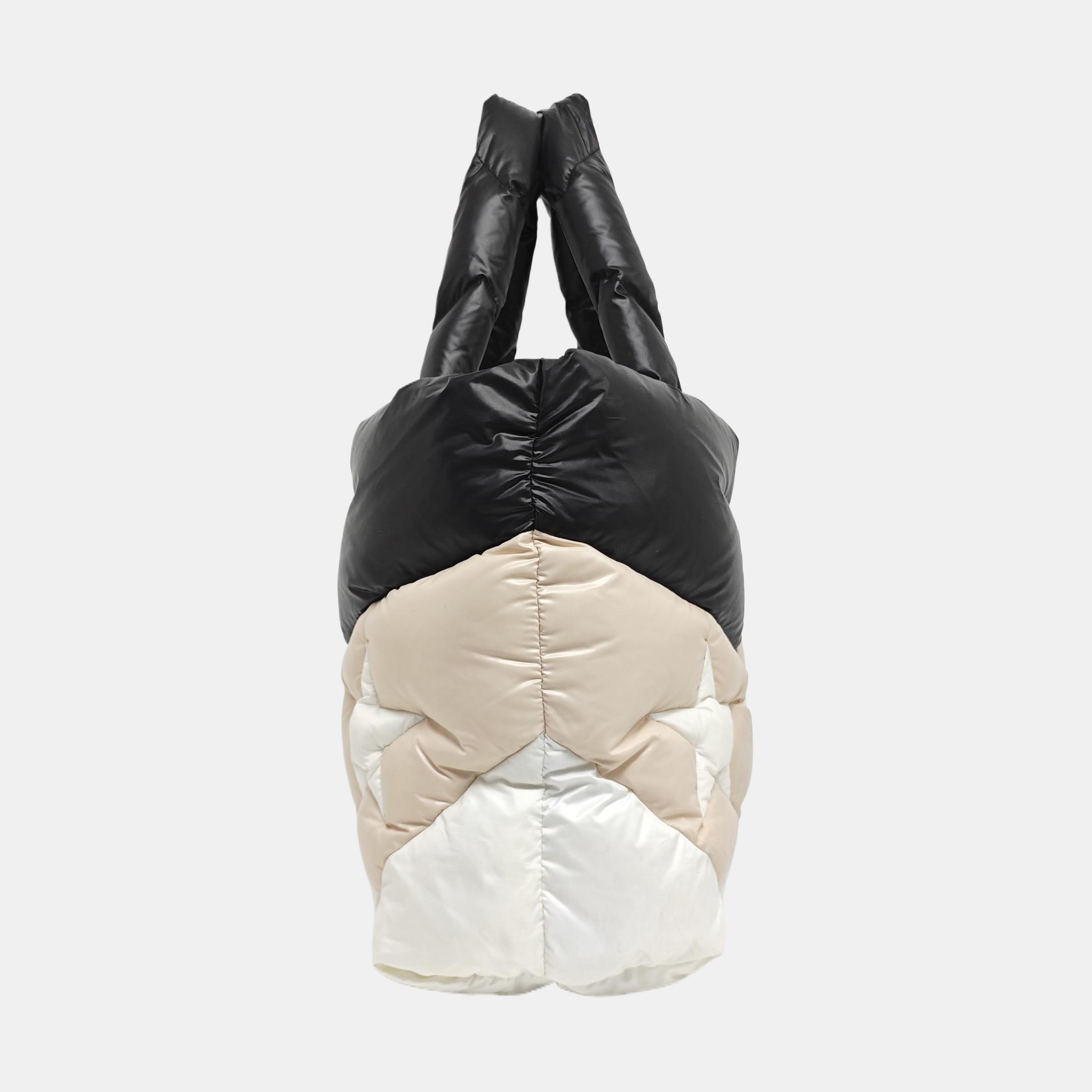 Quilted Nylon Tote Bag Multicolor