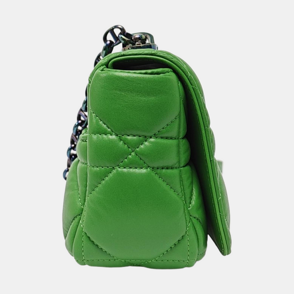 Dior Caro Small Cannage Calfskin Green