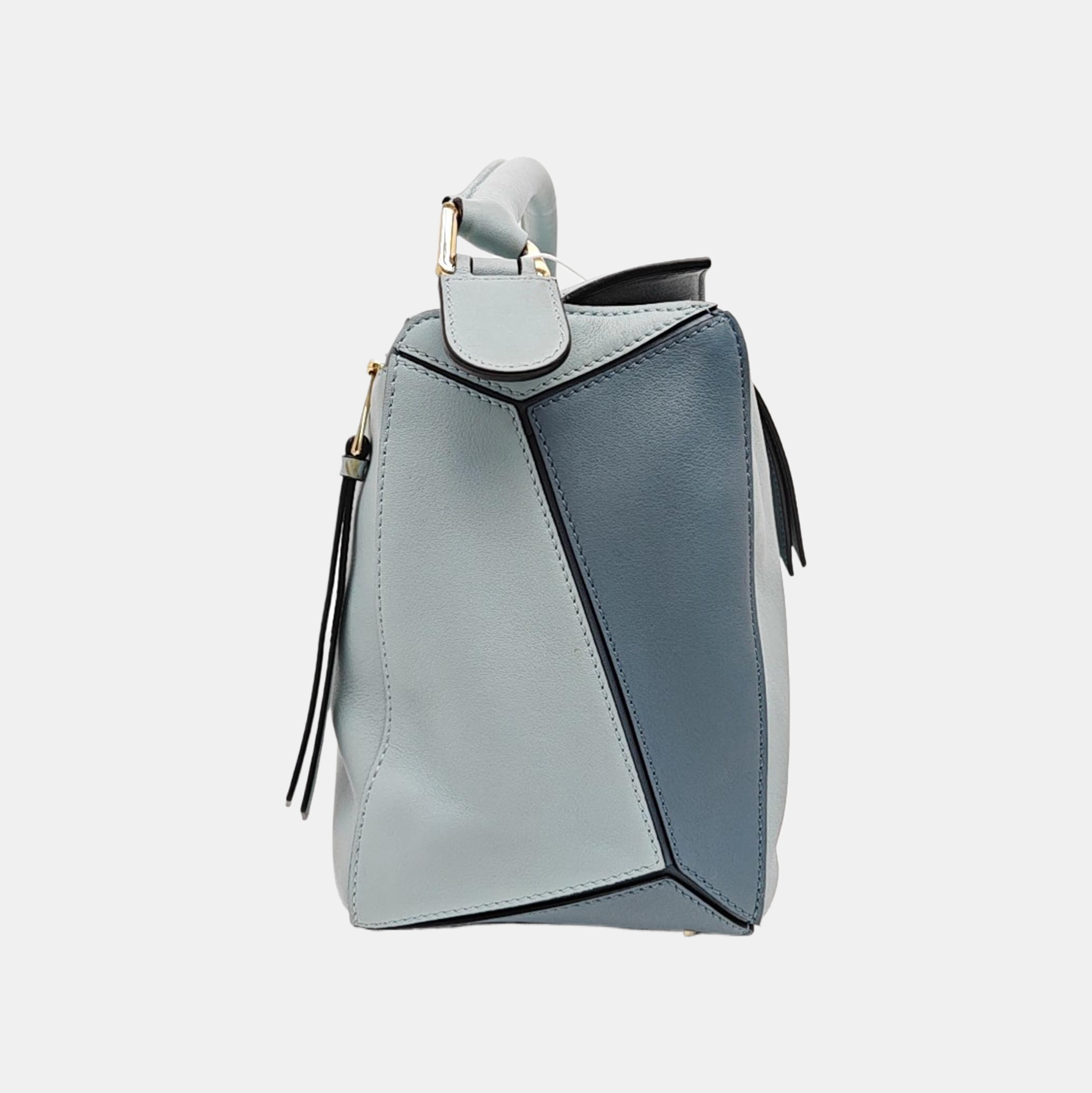 Puzzle Medium Calfskin Blue