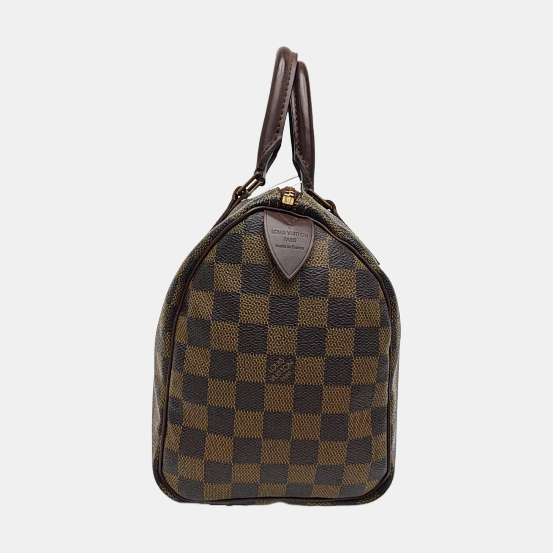 SPEEDY 25 Damier Ebene Coated Canvas Brown