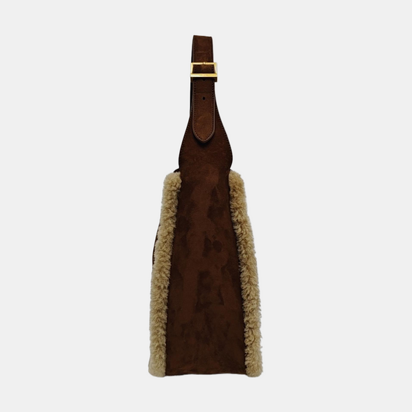 LE 5 À 7 Small Suede Brown