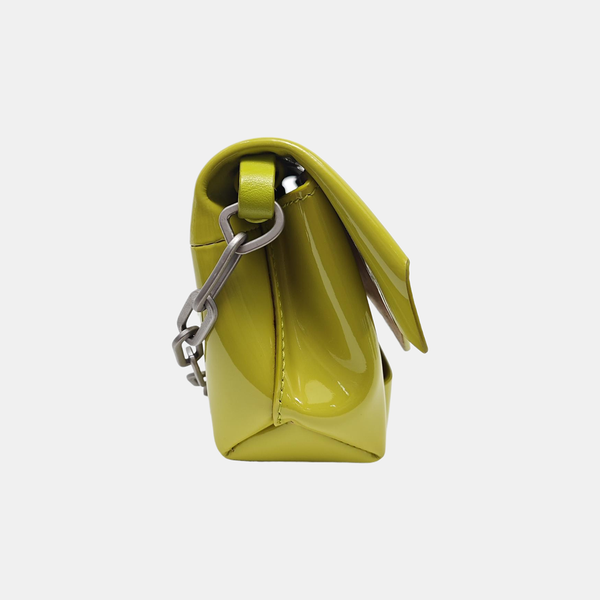Patent Leather Crossbody Bag Yellow