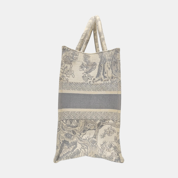 Book Tote Medium Canvas Gray