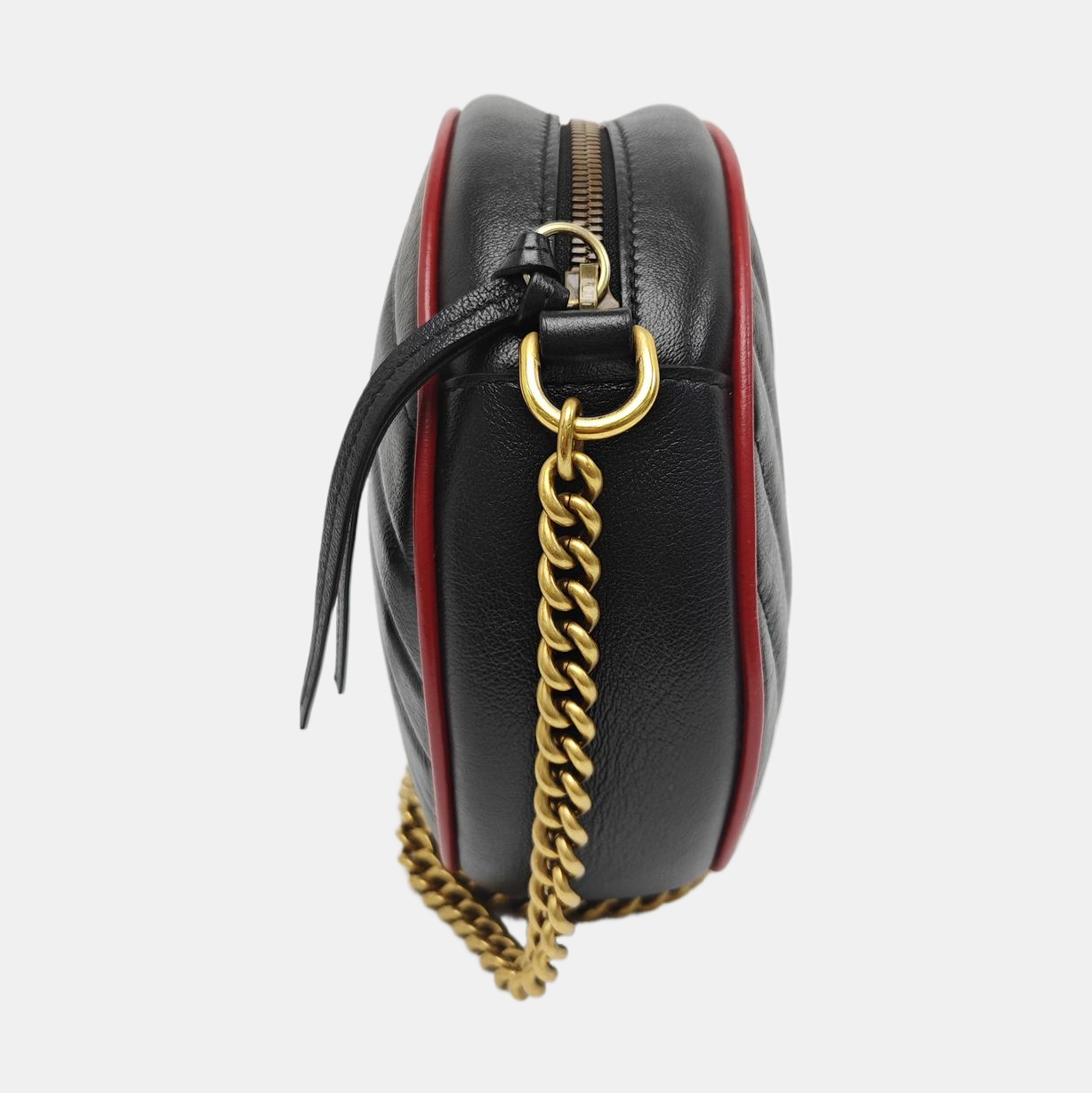 GG Marmont Mini Quilted Calfskin Black