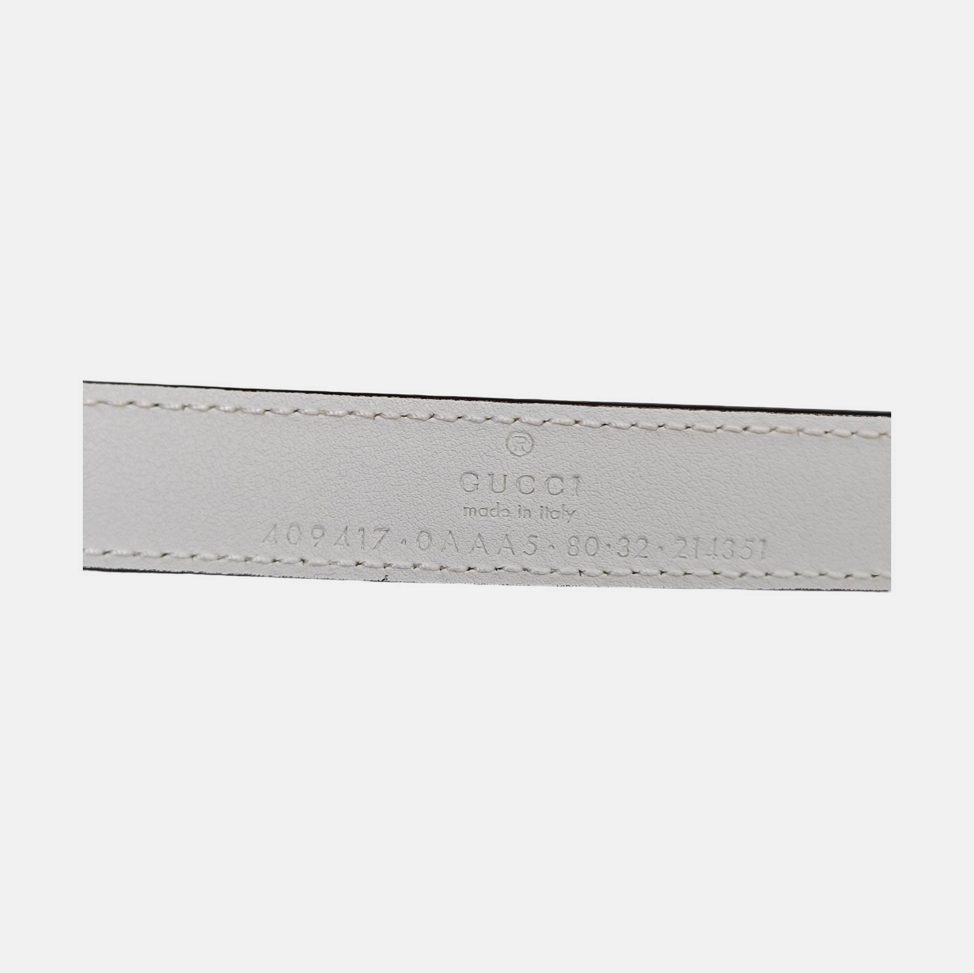 Leather Belt White