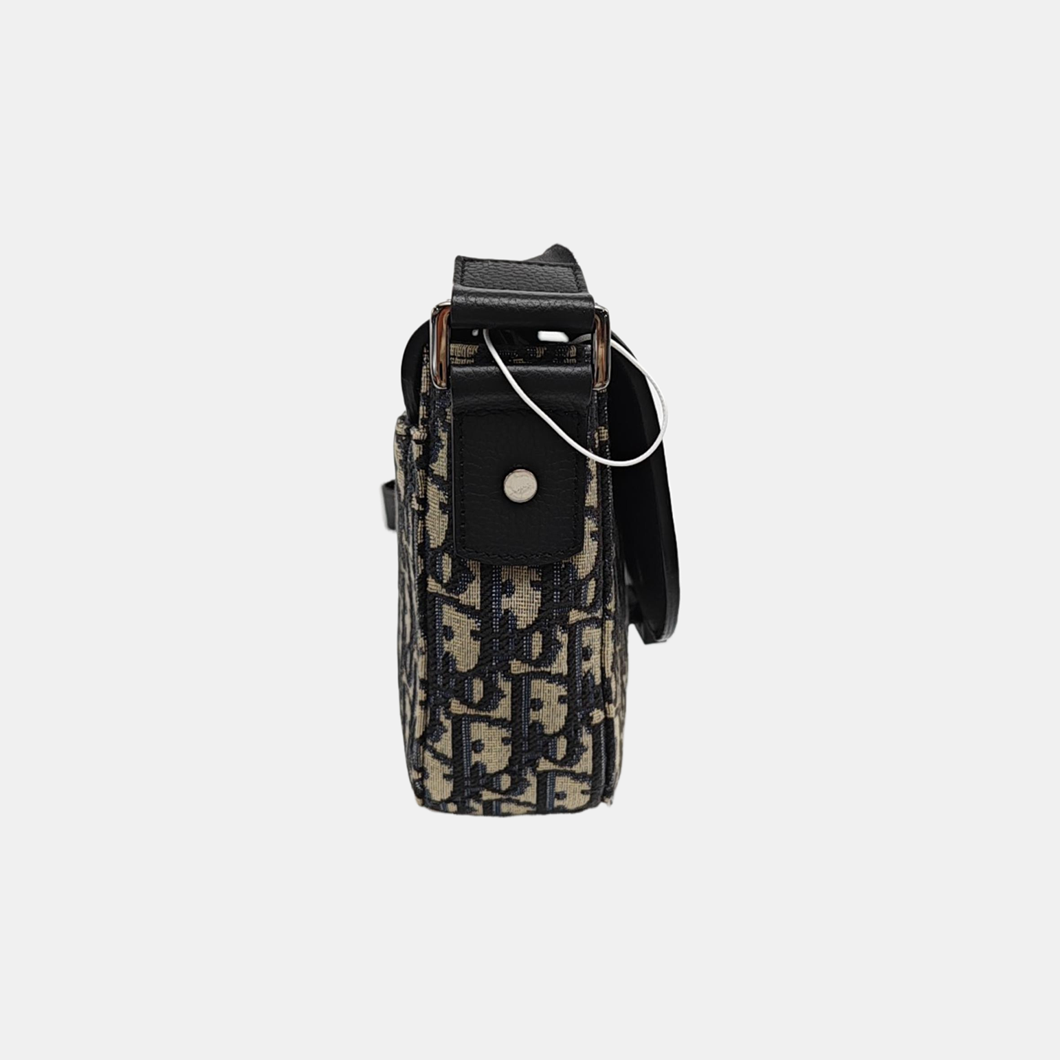 Saddle Mini Lona Monograma Negro