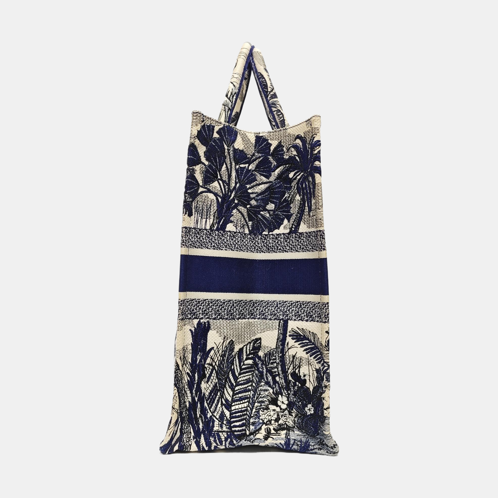 Book Tote Large Fabric Blue