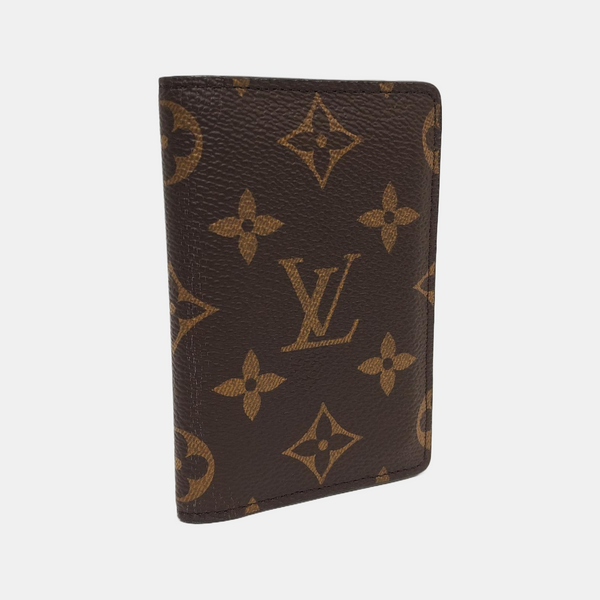 Monogram Coated Canvas Card Holder Brown