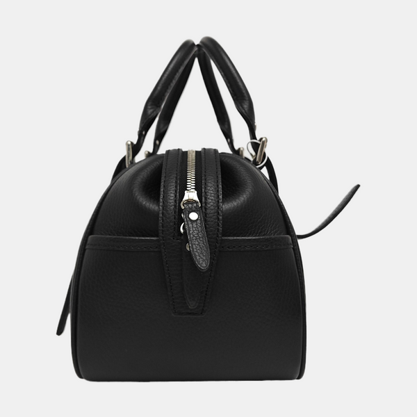 Calfskin Top Handle Bag Black