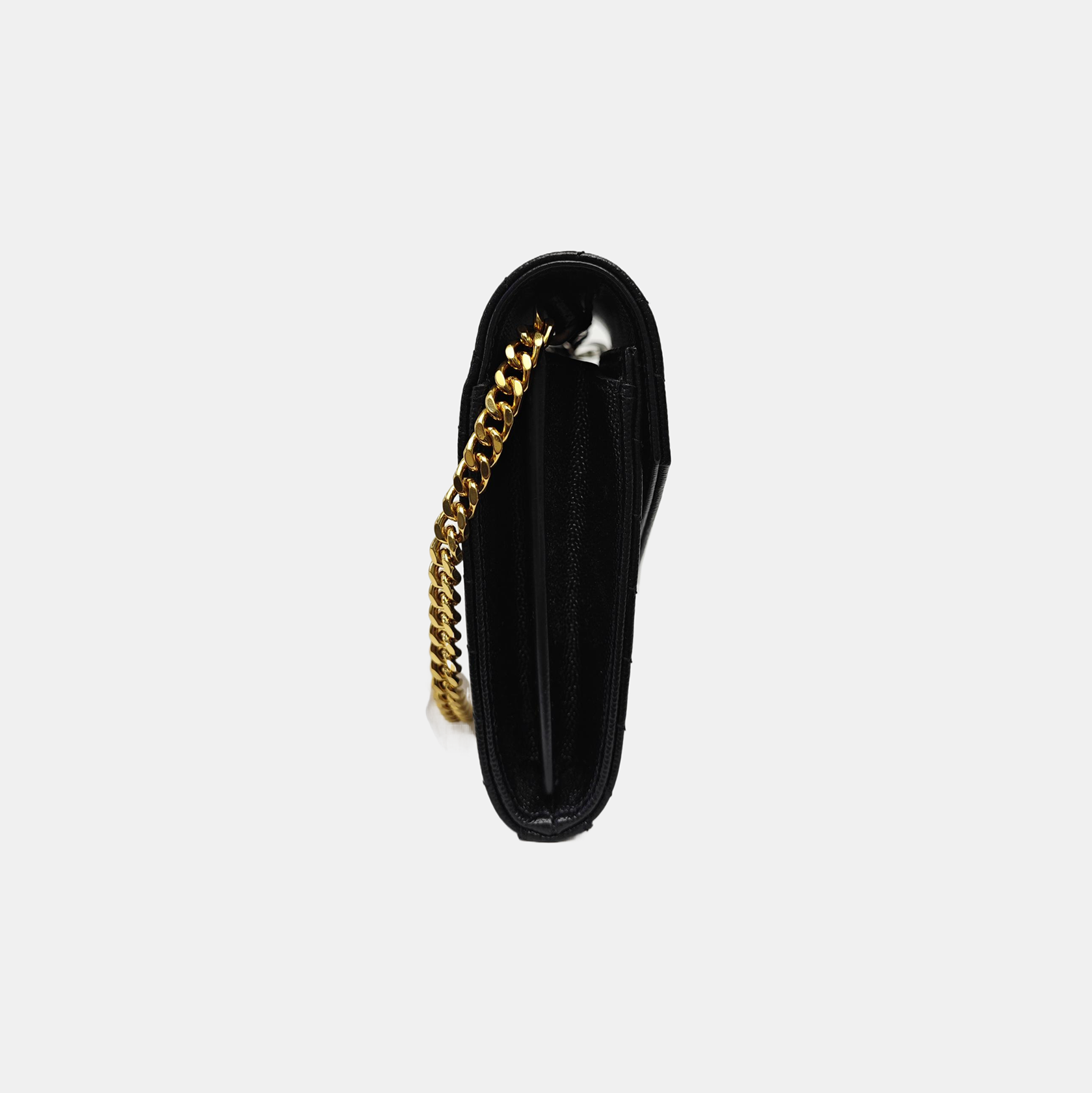 MONOGRAM Medium Chevron Calfskin Black