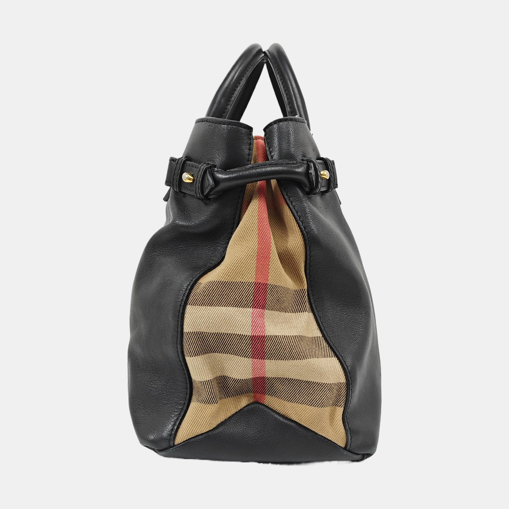 The Banner Medium Calfskin Black