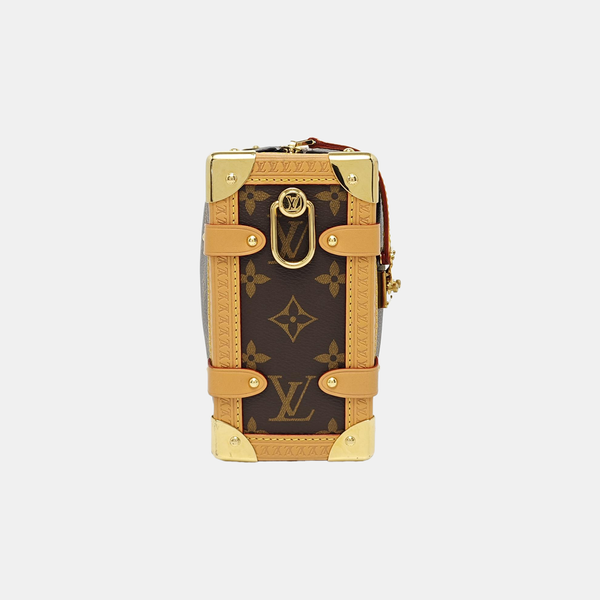 SIDE TRUNK MM Monogram Coated Canvas Brown