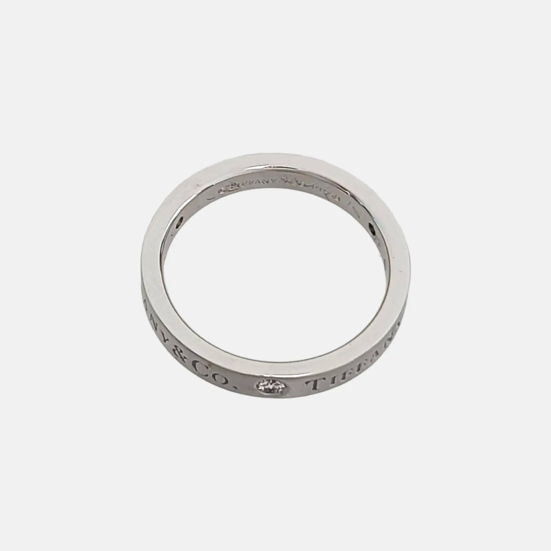 Tiffany &amp; Co. Platinum 950 Silver Ring EU 48