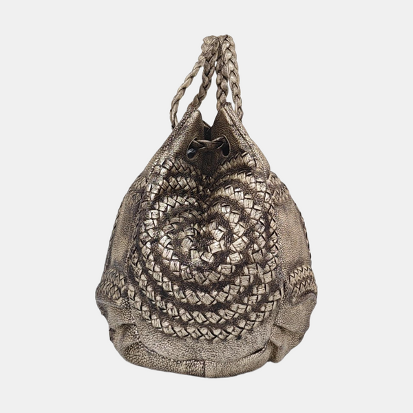 Calfskin Tote Bag Gold