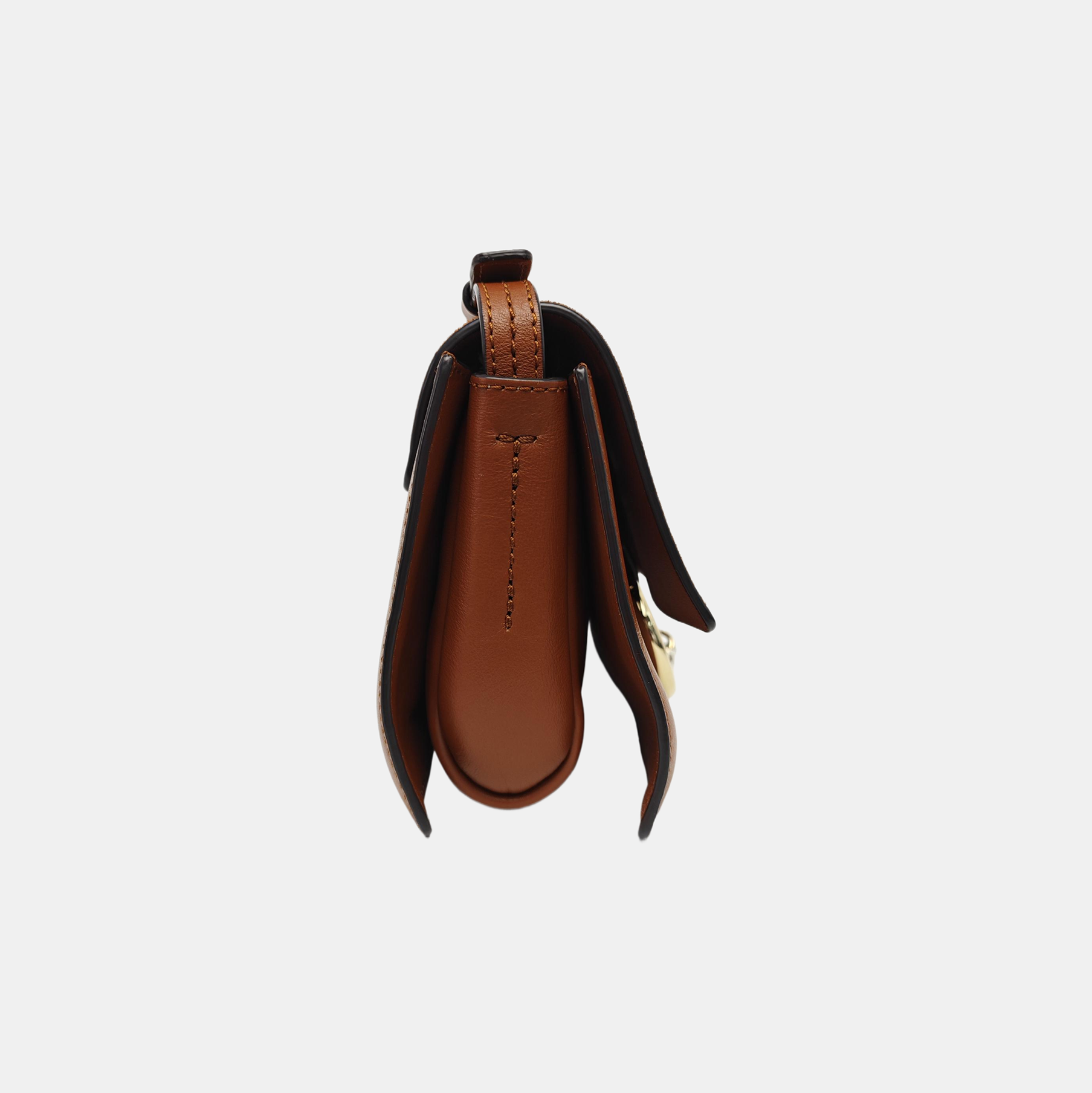 Faye Small Calfskin Brown