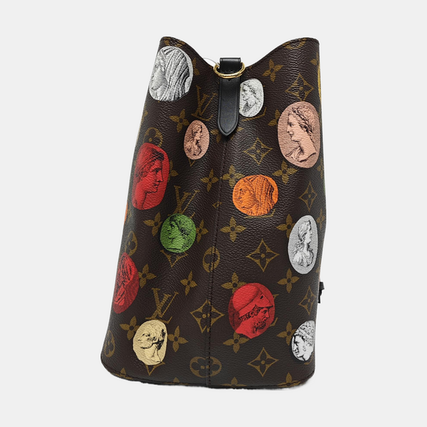 NÉONOÉ MM Monogram Coated Canvas Brown