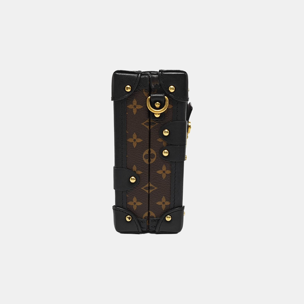 PETITE MALLE Monogram Coated Canvas Brown
