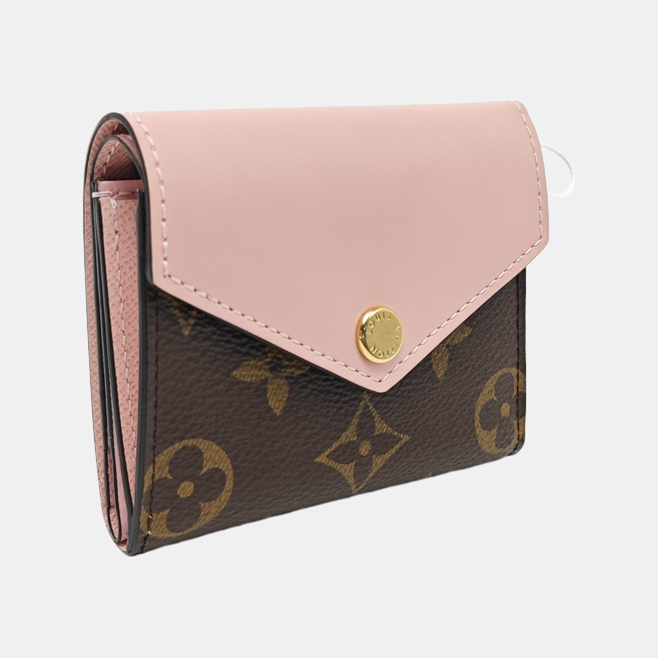 ZOE Monogram Coated Canvas Pink Wallet