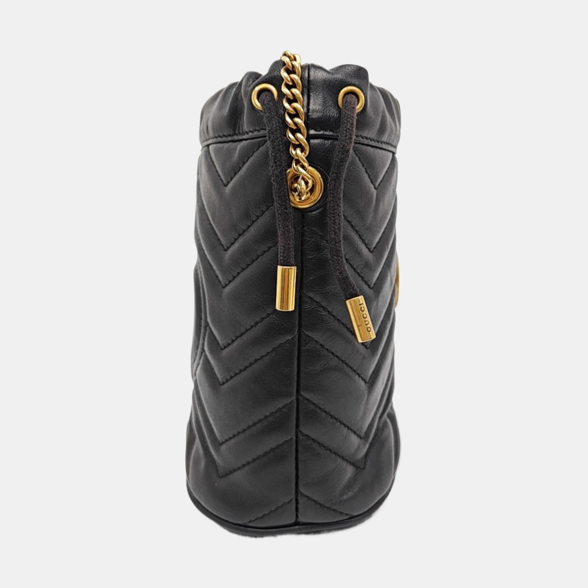 GG Marmont Mini Quilted Calfskin Black