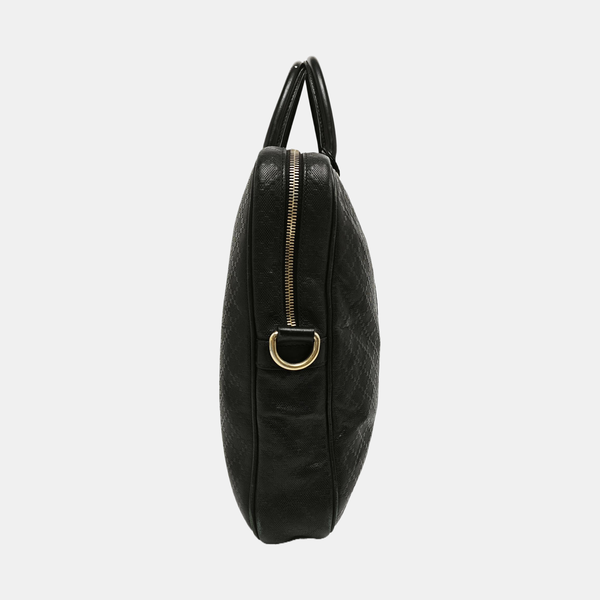 Diamante Quilted Calfskin Black