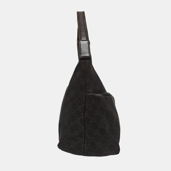 Monogram Canvas Top Handle Bag Brown