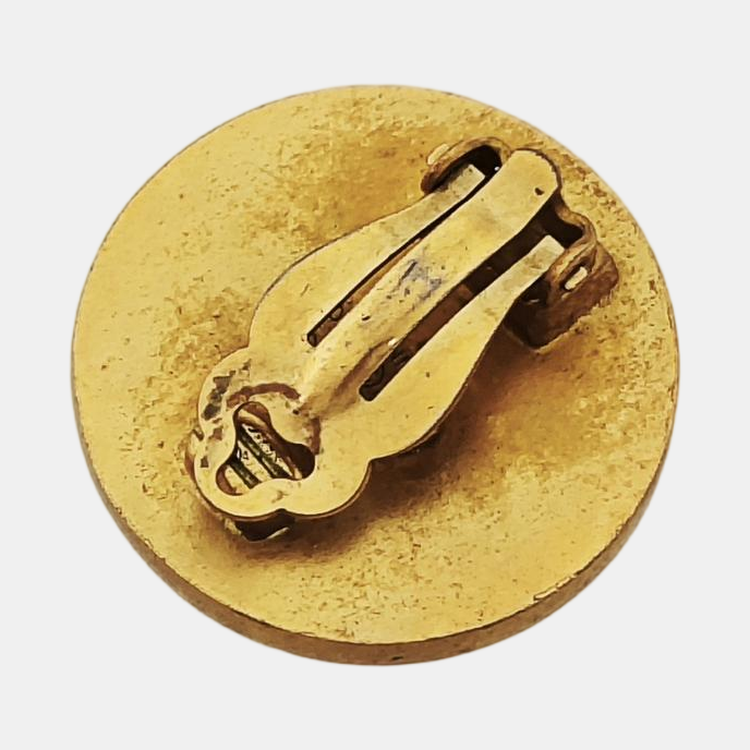 Metal Gold Clip On Earrings
