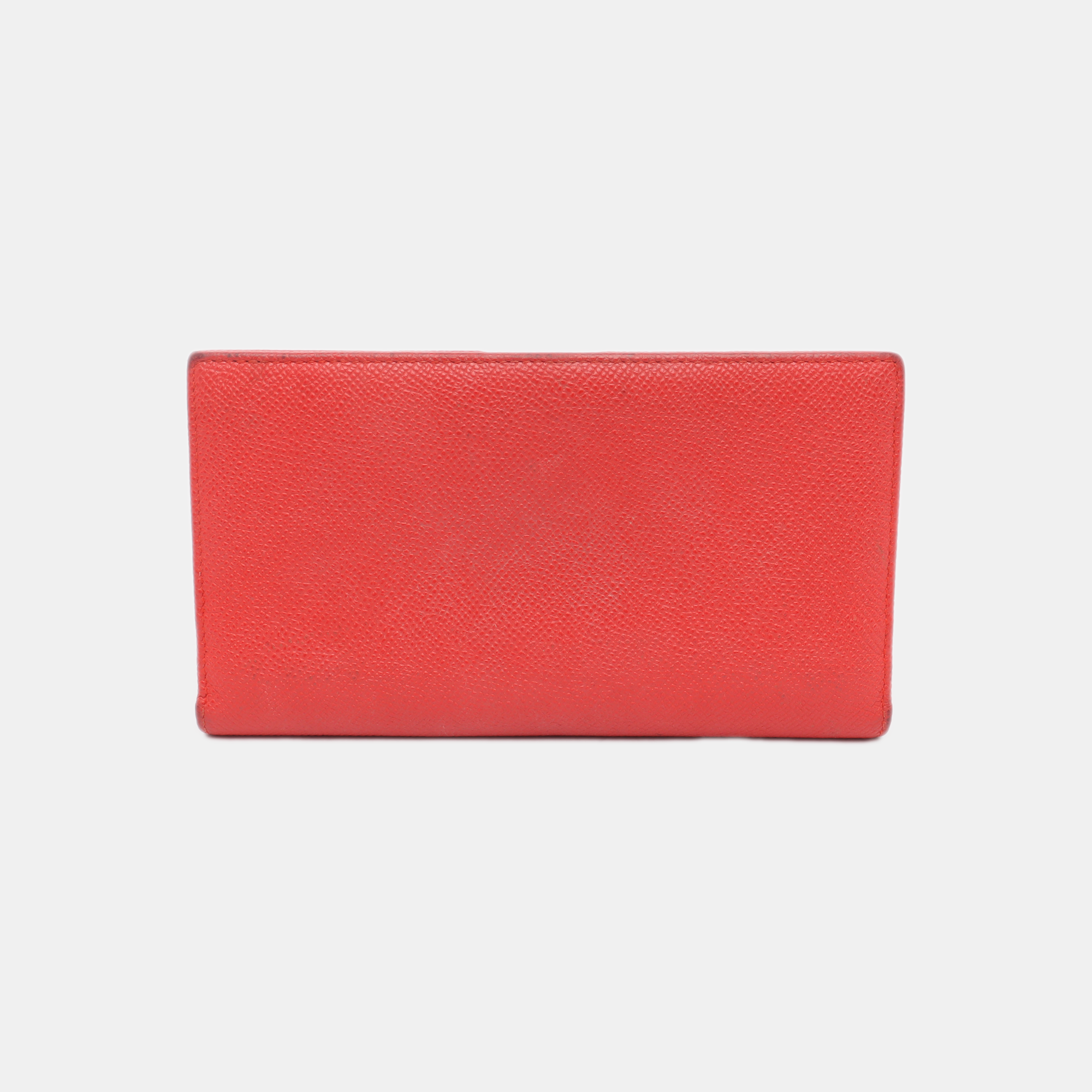 BVLGARI Calfskin Red Wallet